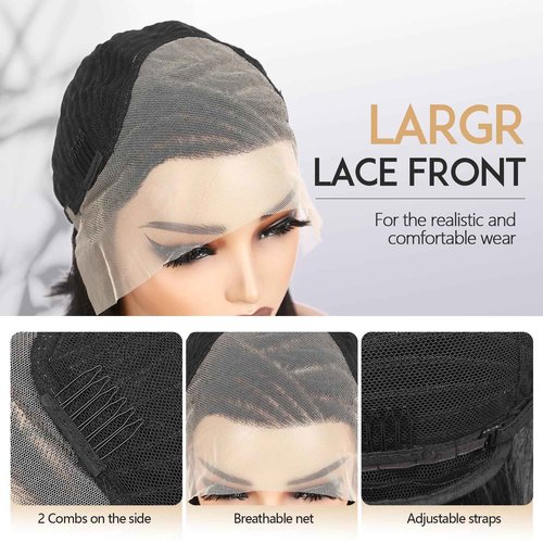 Fancy Hair Braided Wigs for Black Women Straight Cornrow Lace Front Bob Wig with Baby Hair Plucked Glueless Transparent 13X4 Lace Front Wig for Black Women