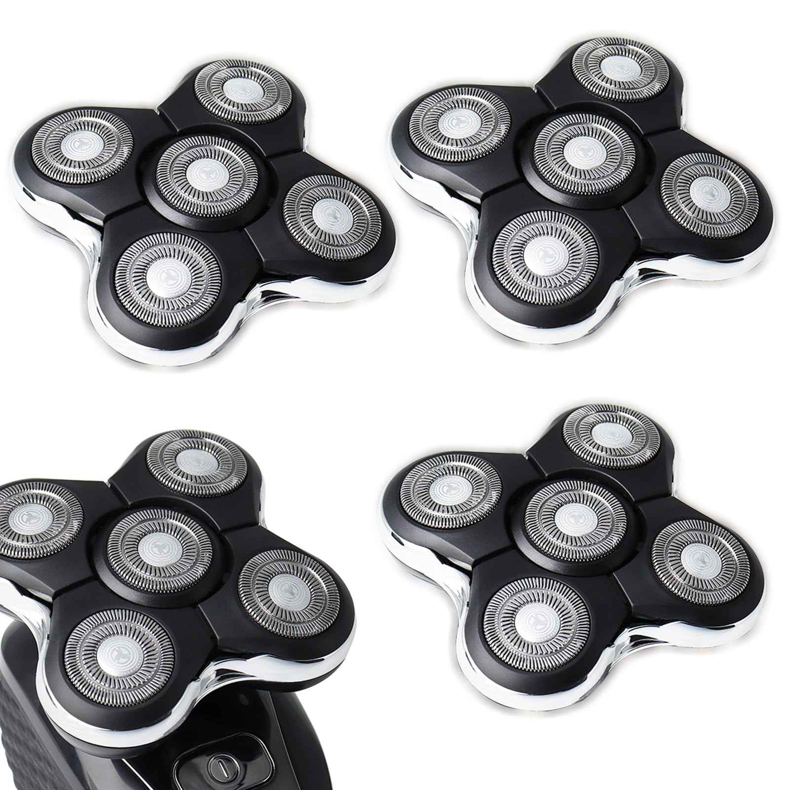 3Pack Blade Pro Replacement Head Compatible with Remington Balder Pro XR7000, 5 Dual Track Shaver Heads for a Smooth and Close Shave with No-Irritation.(Pack of 3)