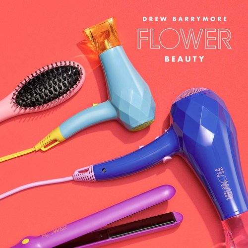 Flower Beauty Ionic Pro Dryer - Lightweight & Powerful Professional Dryer for Fast, Energy-Efficient Hair Drying - Adjustable Airflow & Two Heat Settings - For All Hair Types