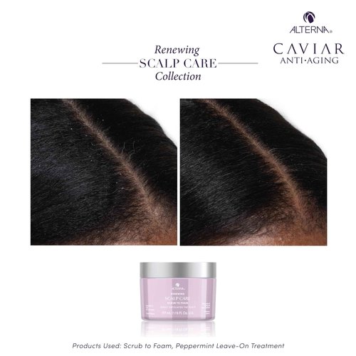 Alterna Haircare Renewing Scalp Care Scrub-to-Foam Vegan Scalp Scrub, 6 Fl Oz Nourishing and Exfoliating Scalp and Hair Treatment