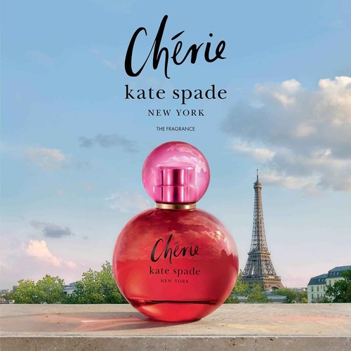 kate spade new york - Cherie Eau De Parfum - Women's Fragrance - Sweet & Musky - With notes of Raspberry, Sweet Pea & Jasmine - 1.3 Fl Oz
