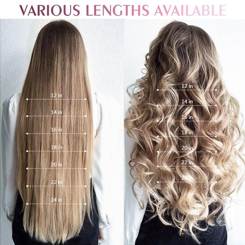 Fimislosion Real Hair Extensions Clip in Human Hair, Seamless Clip in Hair Extensions Real Human Hair, 18 Inch Clip ins extensions for women, Honey Blonde With Bleach Blonde 120G 7Pcs