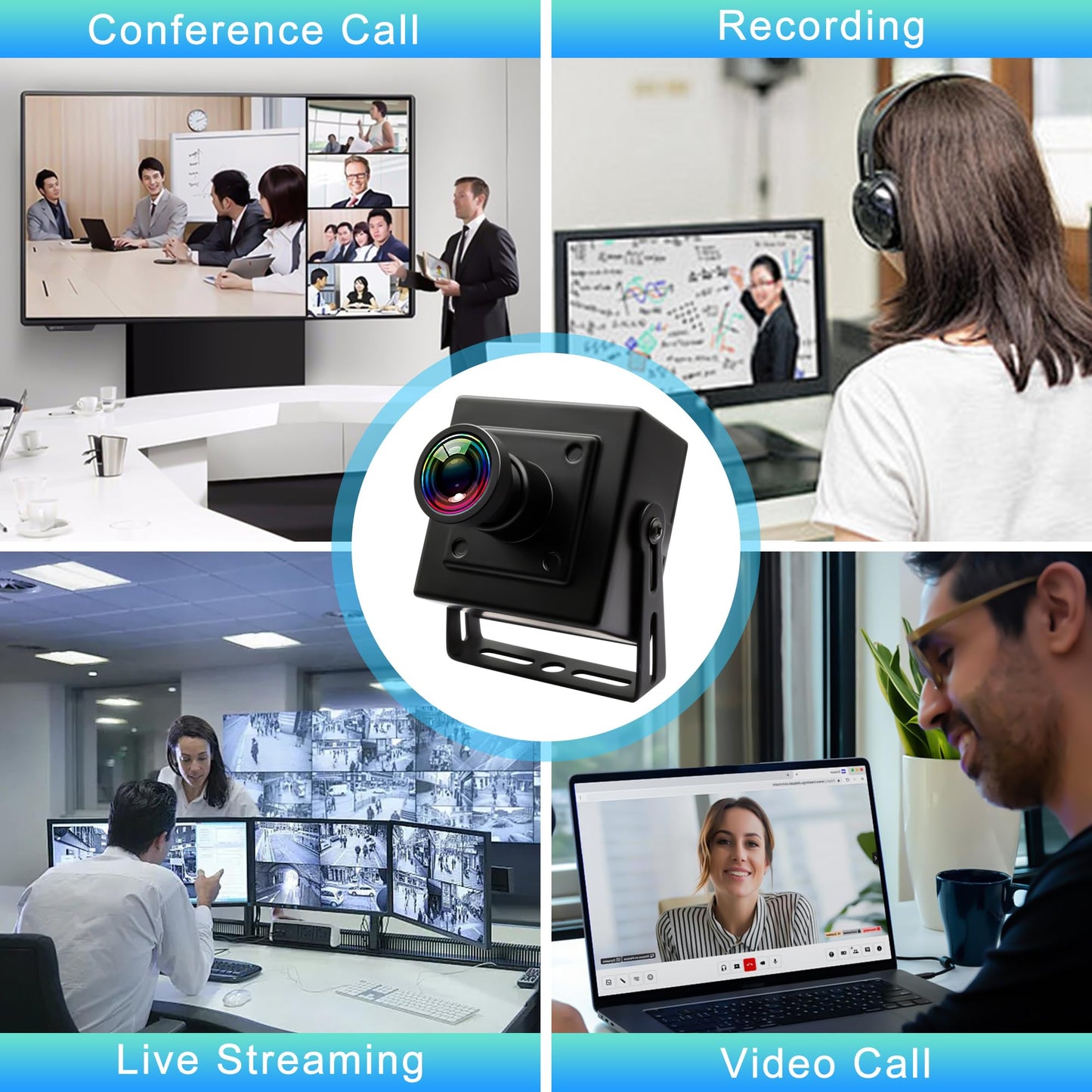 5MP Global Shutter USB Camera for Laptop 60fps High Speed PC Webcam Wide Angle 120degree Low Distortion Lens Web cam Mini UVC USB2.0 Lightburn CAMERA for Laser Engraver 5mp 50fps USB WebCamera