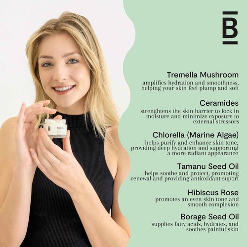 Blossom Essentials Hydration Recovery Face Cream - Soothing and Nourishing Moisturizer for Deep Hydration, Small-Batch Luxury Skincare, for All Skin Types