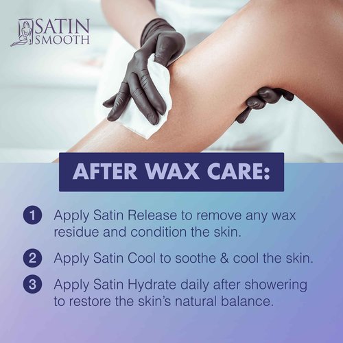 Satin Smooth Select-A-Temp™ Starter Kit - Adjustable Temperature Wax Warmer with Hair Removal Wax and Accessories, Professional Waxing Kit for Face and Body