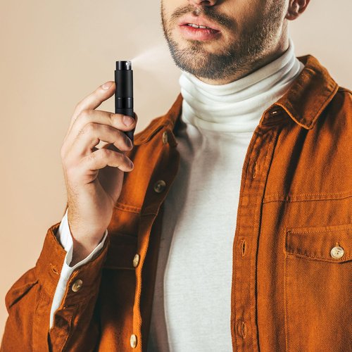 Tessco for you 56 Pieces 8ml Travel Refillable Perfume Bottles Mini Cologne Perfume Spray Bottle Empty Pocket for Travel and Outgoing Pocket Cologne Sprayer