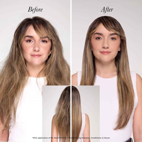 L'ANGE HAIR Ms. Bond System | Sulfate & Paraben-Free Serum, Shampoo And Conditioner Set | Bond Repair for Damaged Hair | Hydrates, Reduces Frizz, Restores Strength | 3-in-1 Bundle Pack