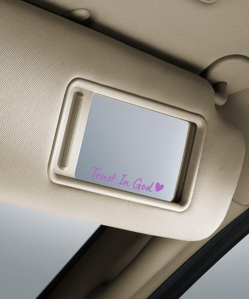 SCUARI 4PCS Car Stickers,Cars Decals,Car Accessories Trust in God Rearview Mirror Sticker,Auto Stickers and Decals,Auto Decals for Women,Trust in God Mirror Decoration,Fits Most Vehicles (Purple)