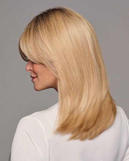 GABOR Magnetic Apppel Long Layered Wig With Whispy Bangs by Hairuwear, Average Cap - Light Blonde