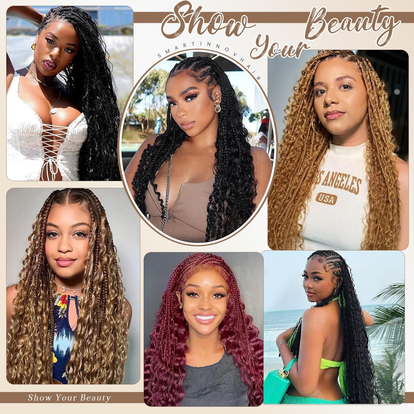 Human Braiding Hair 2 Bundle 100G 26 Inch Deep Water Wave Bulk Human Hair for Braiding No Weft 10A Bohemian Hair Virgin Curly Human Hair Extensions for Boho Braids Wet and Wavy Braiding Hair