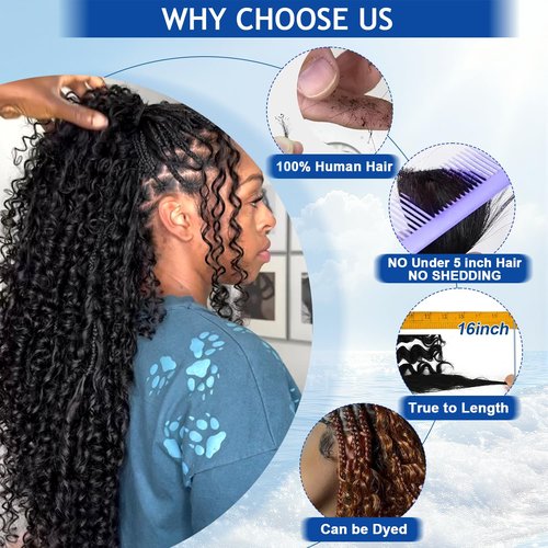 Bizvus 24inch Human Braiding Hair for Boho Braids 110g Deep Wave Boho Bulk Human Hair for Braiding Knotless 12A Wet and Wavy Bulk Bohemian Curly 3 Bundles/Pack #99j Burgundy Color