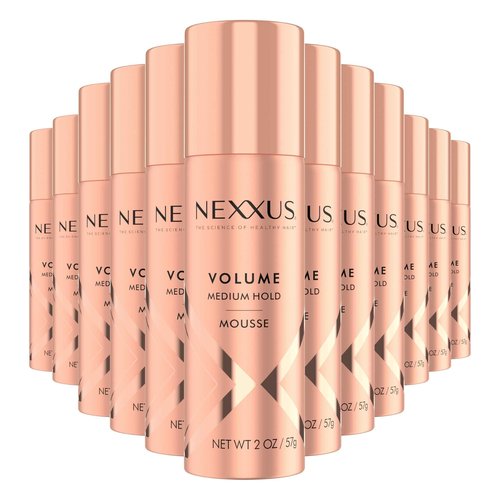 Nexxus Volumizing Foam Hair Mousse, for Volume Volume Mousse Hair Styling 2 oz