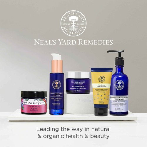 Neal's Yard Wild Rose Beauty Balm, Featuring Rosehip Oil, Hemp Seed & Shea Butter, Nourishing & Exfoliating Cleanser, Vegetarian Approved, Cruelty-Free, 50g