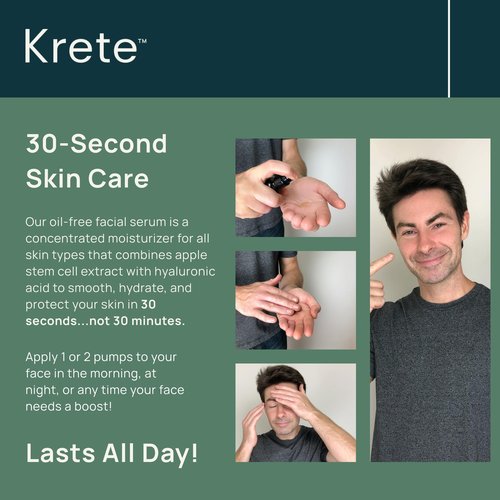 One-Two Punch with Probiotic Facial Cleanser & Facial Serum for Men – Moisturize, Hydrate, and Protect Your Skin in 30 Seconds