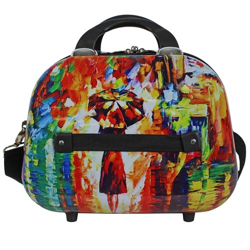 World Traveler 13-Inch Cosmetic Case Shoulder Tote, Paris Nights