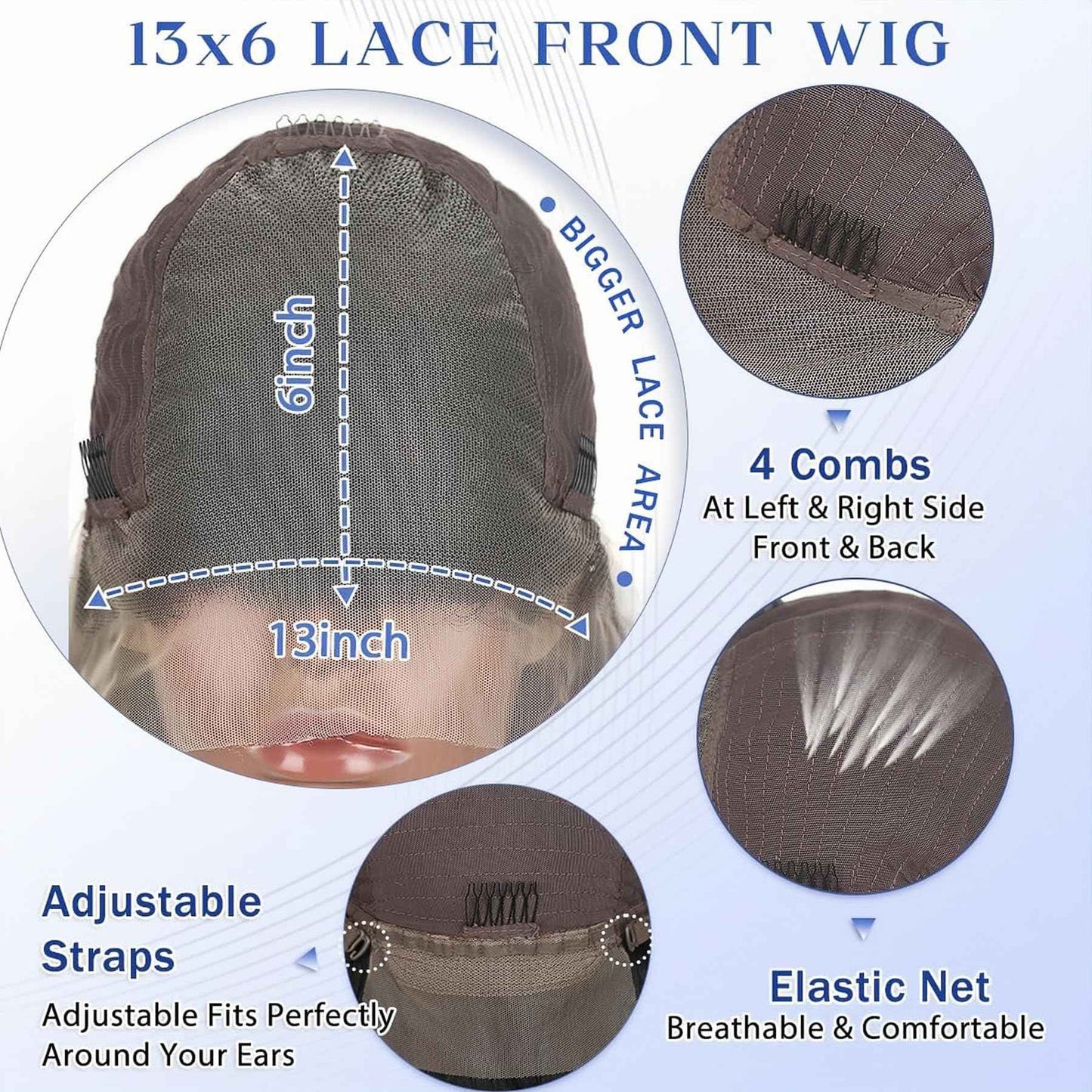 30 Inch Water Wave Lace Front Wigs Human Hair 200% Density Pre Plucked 13x6 HD Transparent Lace Frontal Wigs Human Hair For Women Deep Curly Glueless human hair wig (Black, 30 Inch)