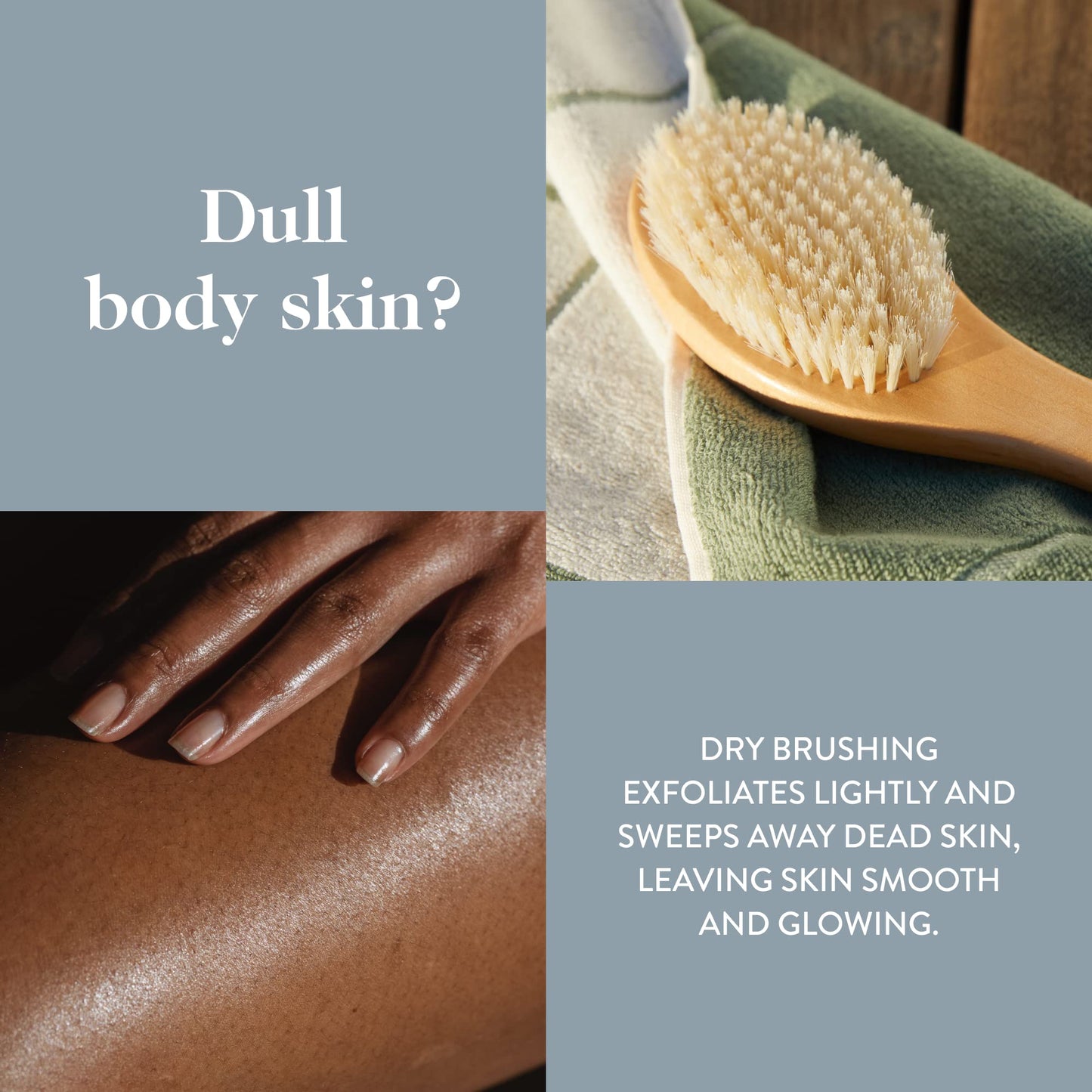 goop Beauty Dry Brush & Body Oil Bundle | Exfoliating & Detoxifying Dry Brush to Sweep Away Dead Skin Cells | 4 fl oz Fast-Absorbing Hydrating Body Oil to Moisturize Dry Skin | Silicone & Paraben Free