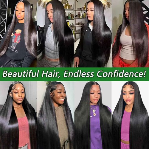 12A Human Hair Bundles 18 20 22 24 Inch 4 Straight Bundles Human Hair 100% Unprocessed Brazilian Remy Virgin Hair Extensions Raw Quick Weave Sew In Glossy Billion Hair Bundles Natural Black