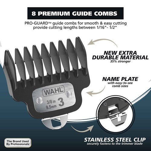 Wahl USA Rechargeable Lithium Ion 2.0 Beard Trimmer for Men - Facial Hair Trimmer with Precision T Blade for Grooming, Detailing Head, Light Touch Ups, Ear Nose & Eyebrow Model 9886-300