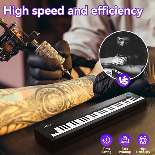 PeriPage Wireless Tattoo Stencil Printer – Pino Compact Thermal Tattoo Machine with Inkless Technology, Compatible with Phone, Tablet & PC