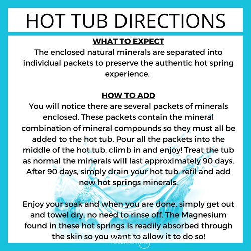 Medicine Springs hot tub Mineral Therapy Dead sea Minerals hot Spring Soaking Collection for Healing Turn Your hot tub into a Soaking Mineral Spring -Sport Formula Treats 400 Gallons