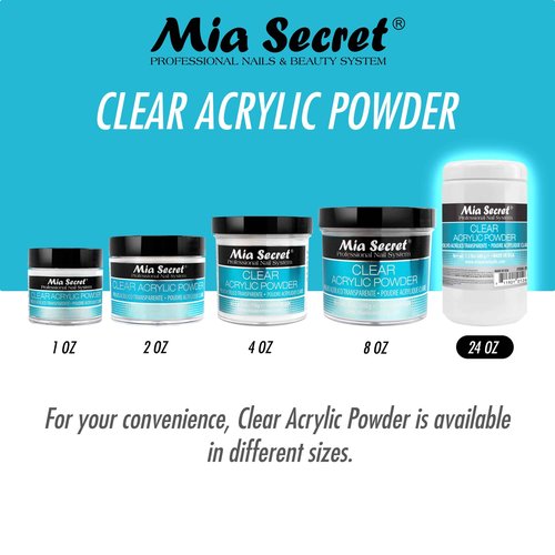 Mia Secret Clear Acrylic Powder (24oz)