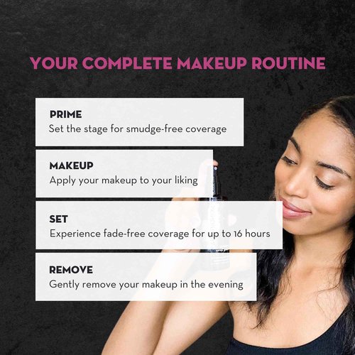 Skindinavia Makeup Primer + Finishing + Makeup Remover Spray, Hydrating Spray, Pore Minimizing Primer Mist, Long Lasting, Waterproof Mist, Hypoallergenic Cleansing Mist, (3 x 4 Fl. Oz.)