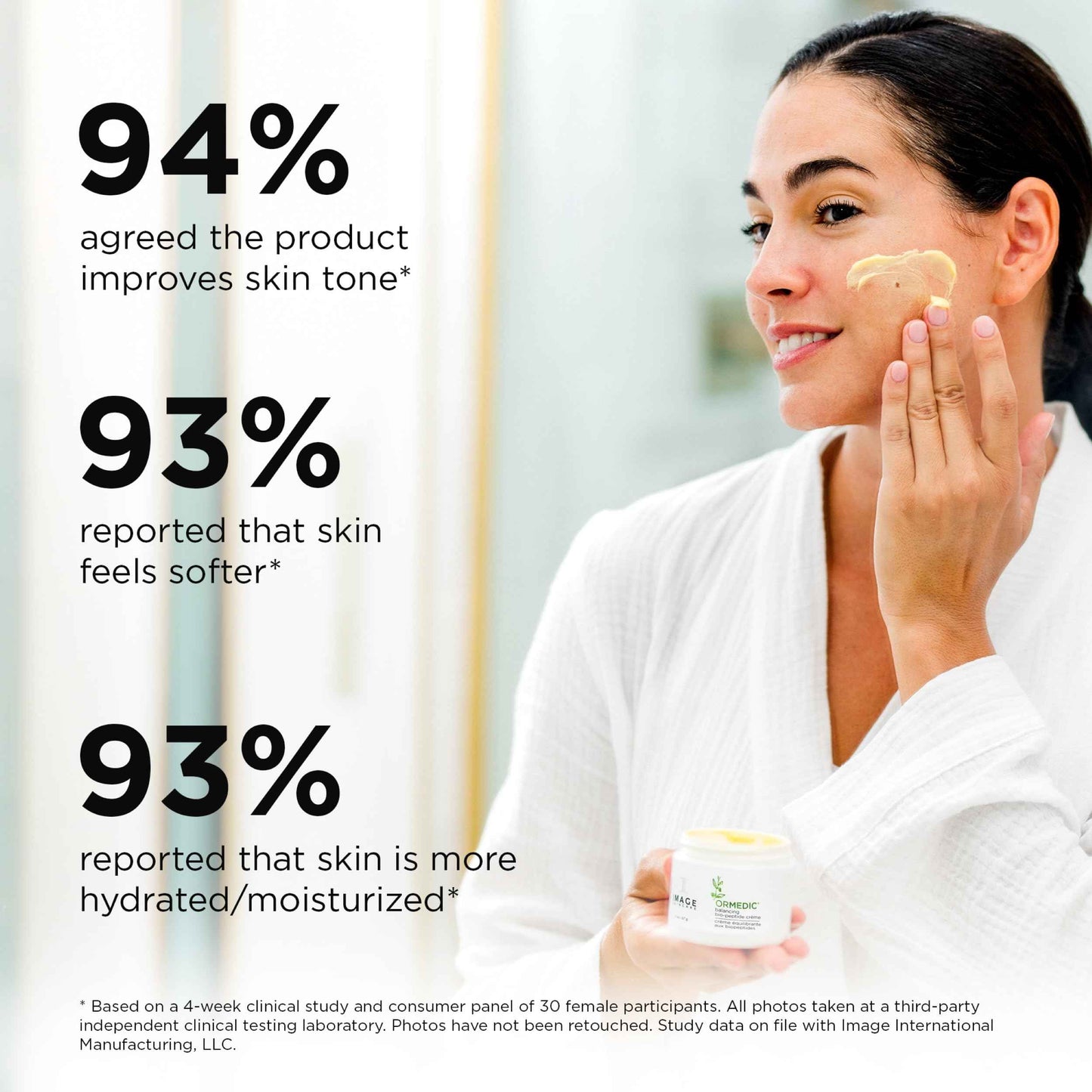 IMAGE Skincare, ORMEDIC Biopeptide Crème, Balancing Face Moisturizer with Shea Butter, Hyaluronic Acid and Organic Plant Oils, 2oz