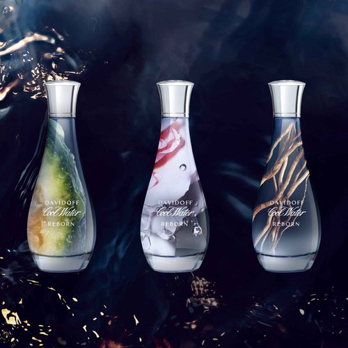 Davidoff Cool Water Reborn Eau de Toilette – Floral Woody Women's Perfume – With Notes of Rose Absolute, Vetiver & Tonka Bean – Long Lasting Fragrance – 3.3 Fl Oz