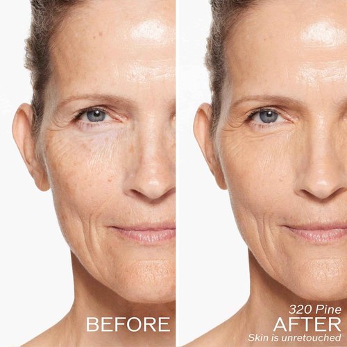 Shiseido RevitalEssence Skin Glow Foundation SPF 30, 320 Pine - Buildable, Medium Coverage - 24-HR Hydration & 12-HR Wear - Transfer, Crease & Fade Resistant - Non-Comedogenic - All Skin Types