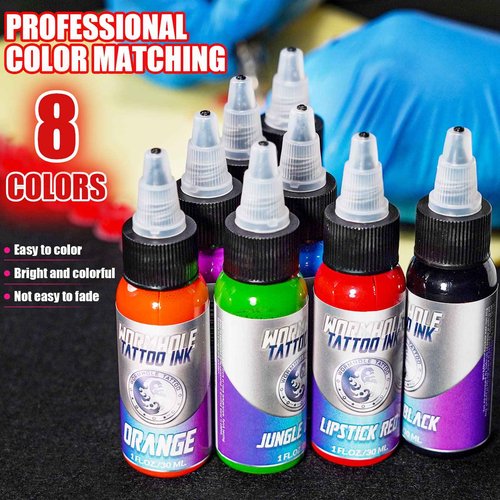 Padieoe Tattoo Gun Kit Tattoo Machine Kit Rotary Tattoo Kit Cordless Tattoo Practice Pen Tattoo Supplies for Beginners with 20Pcs Tattoo Cartridge Needle WTK097
