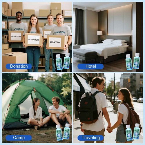 HAIFOTRVA 100 Pcs Mini Mouthwash Travel Size Bulk,Blue Portable Mint Flavor Mini Mouthwash Individual 35ml/1.2oz On The Go Mouth Wash Small Bottle for Travel,Office,Toiletry Kits