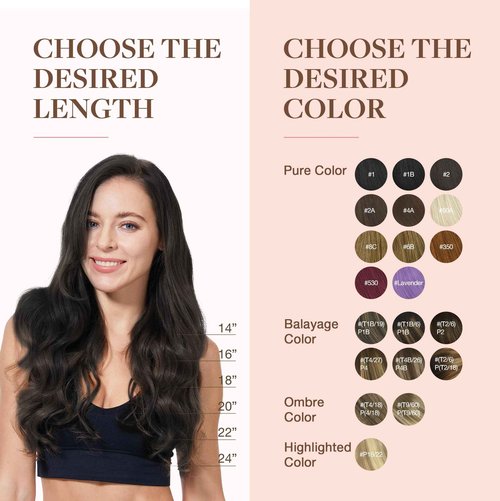 GOO GOO Clip in Hair Extensions Real Human Hair, Remy Human Hair Extensions Clip ins for Women, Natural Human Hair, 20inch 120g 7Pcs, 1B Natural black
