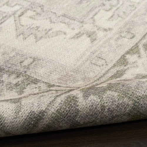 Nourison Home Vintage Washables Green 5'3" x 7'3" Area Rug - Easy Clean, Non Shedding, Bed Room, Living Room, Dining Room, Kitchen (5' x 7')