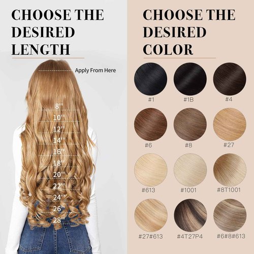 Tape in Hair Extensions ，Real Human Hair Extension,Bleach and Caramel Blonde Human Hair 24 inch 20pcs 50g,Thick Ends Straight Seamless, Invisible Tape in Hair Extensions Human Hair