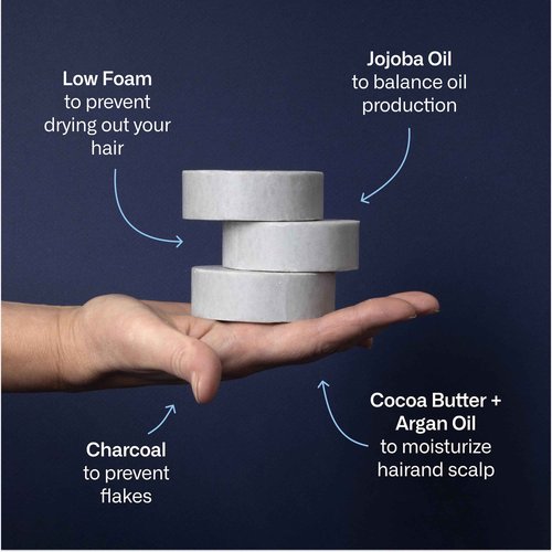 Modern Mammals Light Shampoo Bar - Gentler Wash for Better Hair, Minimalist Hair Care, Low Lather, Sensitive Scalps, No Poo, Vegan, Natural Ingredients, Fragrance-Free (4 Pack x 2.4oz Bars)