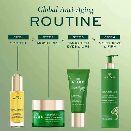 Nuxe Nuxuriance Ultra Global Anti-Aging Rich Cream with Hyaluronic Acid and ALFA 3R Technology, Revitalize, Renewing, Resurfacing Treatment for Dry Skin, 1.7 fl oz