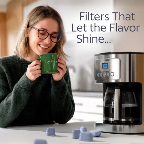 6 Water Filters for Cuisinart Coffee Makers - Replacement Charcoal Water Filters - Fits all Cuisinart Coffee Brewers by GoodCups