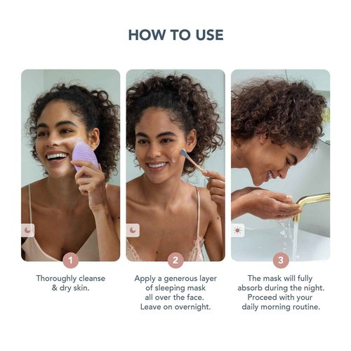 FOREO SUPERCHARGED Ultra hydrating Night Mask - Night Face Moisturizer - Deeply Replenishing Moisturizer Face Cream - Rejuvenating - Vegan - Cruelty & Gluten-Free - 2.5 oz