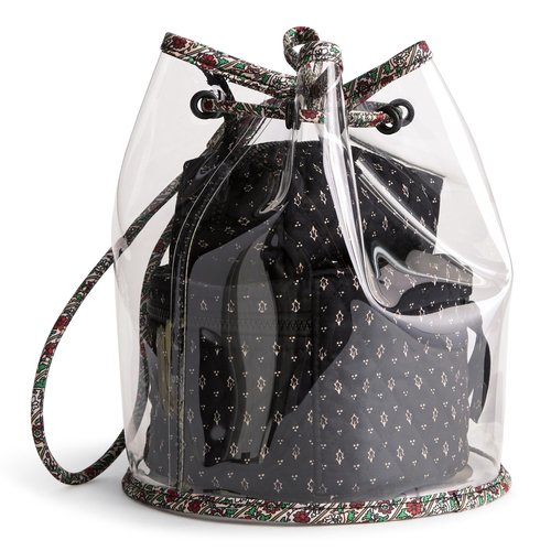 Vera Bradley Women's Premium Cotton 3 Piece Cosmetic Set, Holly Days, One Size