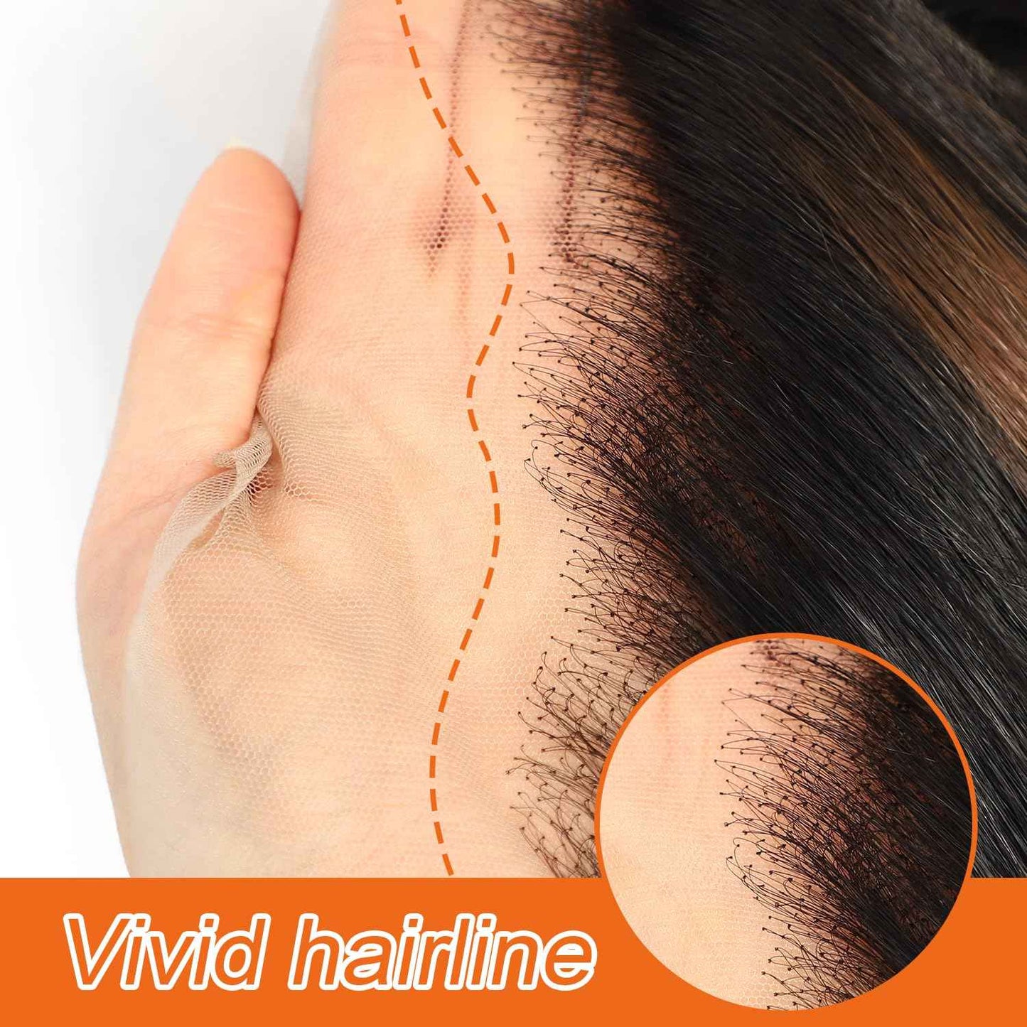 LLEI'Z Ombre Dark Brown Wavy Wig for Women, 13x4 Transparent Lace Front Long Dark Brown Wigs Middle Part Wavy Natural Looking Synthetic Heat Resistant Fiber for Daily Party Use 26 Inch