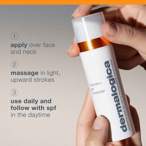 Dermalogica Biolumin-C Gel Moisturizer, Face Moisturizer with Hyaluronic Acid and Vitamin C - Boosts Radiance, Brightens, Provides Weightless Hydration, 1.7 Fl Oz