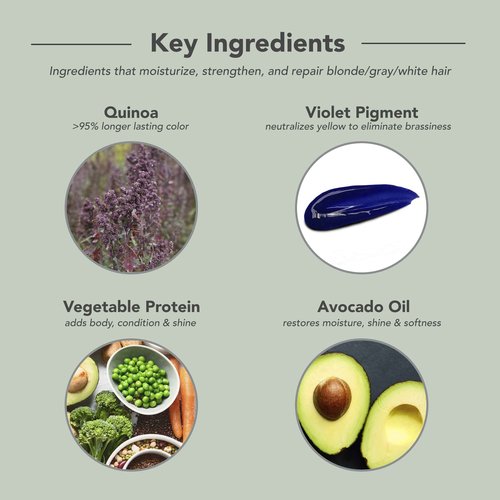 Framesi Color Lover Dynamic Blonde Conditioner, Sulfate Free Conditioner, Color Treated Hair , Light Purple , 33.8 Fl Oz