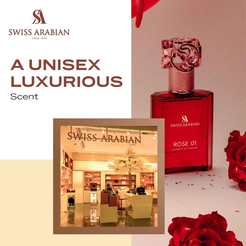 Swiss Arabian Rose 01 - Luxury Products From Dubai - Long Lasting, Addictive Personal EDP Spray Fragrance - Seductive Signature Aroma - 1.7 Oz