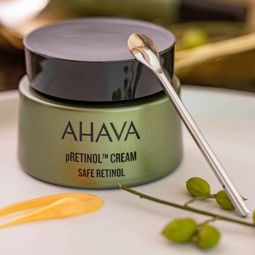 AHAVA pRetinol Cream - Soft, Nourishing, 24/7 Multitasking Cream to Reduce Wrinkles, Smooth Skin & Hydrate, Enriched with Exclusive Safe, Tailor-Made Natural Precursor Retinol & Osmoter, 1.7 Fl.Oz