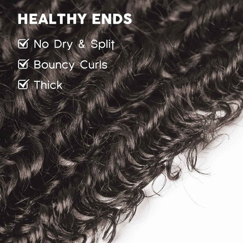 WEQUEEN Deep Wave Human Hair Bundles 16 18 20 Inch 100% 16A Brazilian Hair Long Lasting Deep Wave Bundles for Women