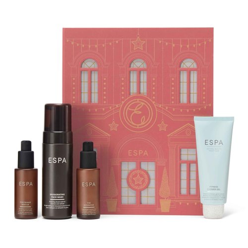 ESPA | Wellness Men's Collection | Worth $116 | Selfcare For Him | Includes Face Wash, Hydrator, Shower Gel and Post-Shave Rescue