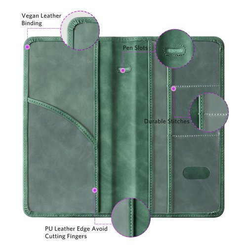 CoBak Car Registration and Insurance Holder - Vehicle Glove Box Car Organizer,Auto Truck Comparment Accessories Case with Magnetic Closure for Essential Document,Driver License,Cards