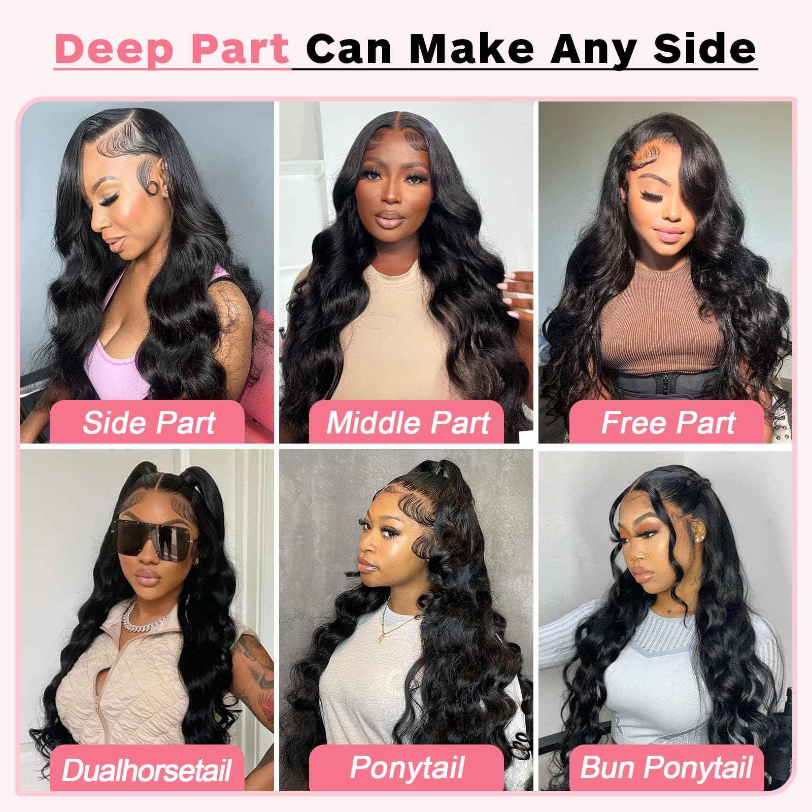 12 Inch 13X6 Body Wave Lace Front Wigs Human Hair 12A 250% Density Lace Frontal Wigs Glueless Wigs HD Lace Front Wigs Plucked with Baby Hair Natural Color
