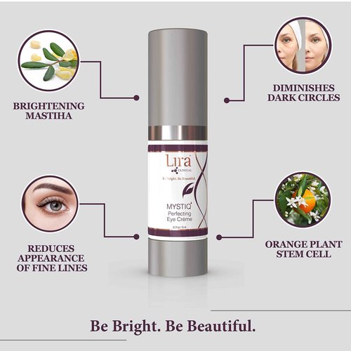 Lira Clinical MYSTIQ Perfecting Eye Cream - Lifting Anti Aging Eye Cream with Collagen Peptides - 0.5 fl oz